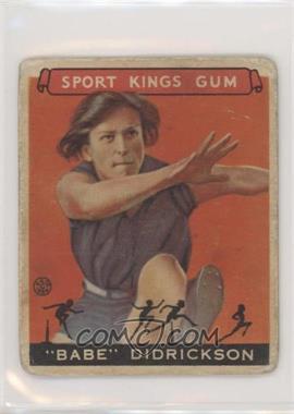 1933 Goudey Sport Kings Gum - [Base] #45 - Mildred "Babe" Didrickson [Good to VG‑EX]