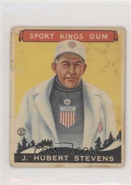 1933 Goudey Sport Kings Gum - [Base] #47 - J. Hubert Stevens [Good to VG‑EX]