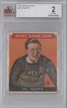 1933 Goudey Sport Kings Gum - [Base] #9 - E.J. Blood [BVG 2 GOOD]