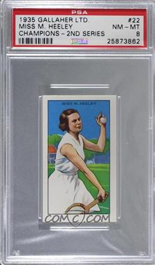 1935 Gallaher Champions Series 2 - Tobacco [Base] #22 - Mary Heeley [PSA 8 NM‑MT]