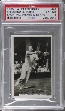 1935 Senior Service Sporting Events and Stars - Tobacco [Base] #41 - Fred Perry [PSA 6 EX‑MT]