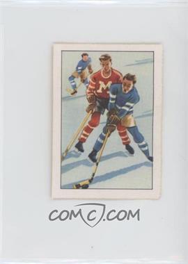 1936-37 Nestle Sport - [Base] #12-4 - Eishockey - Lutte pour le puck sans charge (a la bande) [Good to VG‑EX]