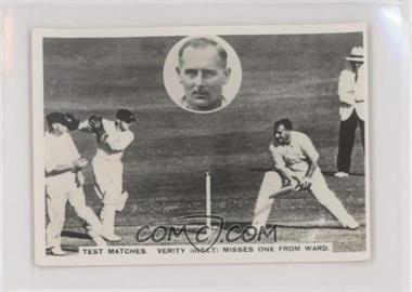 1936 Ardath Photocards Z Series - Tobacco [Base] #168 - From The 1936/37 Series Of Test Matches In Australia - Hedley Verity
