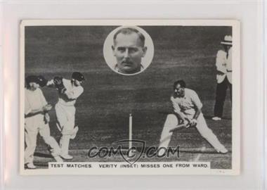 1936 Ardath Photocards Z Series - Tobacco [Base] #168 - From The 1936/37 Series Of Test Matches In Australia - Hedley Verity