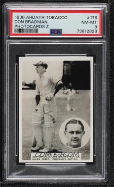 1936 Ardath Photocards Z Series - Tobacco [Base] #176 - From The 1936/37 Series Of Test Matches In Australia - Don Bradman [PSA 8 NM‑MT]