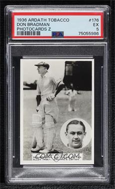 1936 Ardath Photocards Z Series - Tobacco [Base] #176 - From The 1936/37 Series Of Test Matches In Australia - Don Bradman [PSA 5 EX]