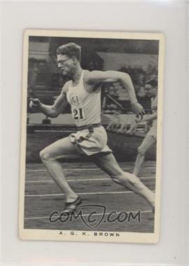 1937 Wills British Embassy Sporting Personalities - Tobacco [Base] #1 - A.G.K. Brown