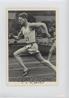 1937 Wills British Embassy Sporting Personalities - Tobacco [Base] #1 - A.G.K. Brown