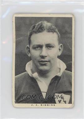 1937 Wills British Embassy Sporting Personalities - Tobacco [Base] #21 - J. A. Siggins [Poor to Fair]