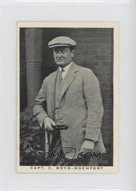 1937 Wills British Embassy Sporting Personalities - Tobacco [Base] #31 - Capt. C. Boyd-Rochfort