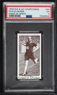 1939 Churchman's Kings of Speed - Tobacco [Base] #44 - Paavo Nurmi [PSA 5 EX]