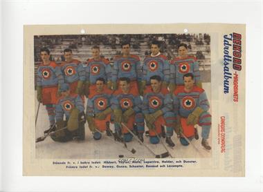 1942-53 Rekord Magasinets Idrottsalbum - Magazine Insert [Base] #_CAHE - 1948 Canada Olympic Ice Hockey Team (Harald Eriksson Back) [Good to VG‑EX]