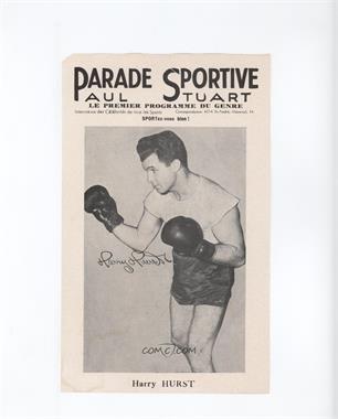 1943-48 Parade Sportive Paul Stuart - [Base] #_HAHU - Harry Hurst [Good to VG‑EX]