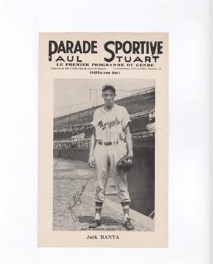 1943-48 Parade Sportive Paul Stuart - [Base] #_JABA - Jack Banta