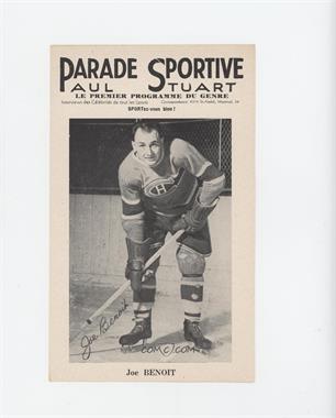 1943-48 Parade Sportive Paul Stuart - [Base] #_JOBE.1 - Joe Benoit