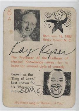 1945 Leister Game Company Autographs Game - [Base] #6A - Kay Kyser [Good to VG‑EX]
