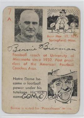 1945 Leister Game Company Autographs Game - [Base] #7A - Bernie Bierman [Good to VG‑EX]