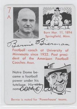 1945 Leister Game Company Autographs Game - [Base] #7A - Bernie Bierman
