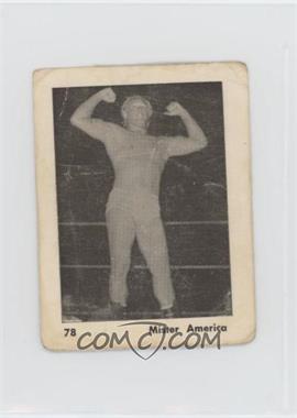 1950s-60s Unknown South American Wrestling and Boxing Set - [Base] #78 - Mister America [Poor to Fair]