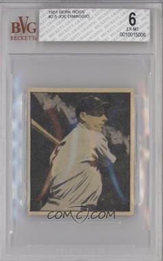 1951 Berk Ross Hit Parade of Champions - [Base] #2-5 - Joe DiMaggio [BVG 6 EX‑MT]