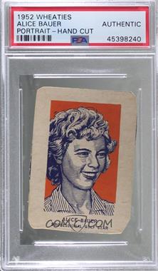 1952 Wheaties Champions - [Base] #_ALBA.1 - Alice Bauer (Portrait) [PSA Authentic]