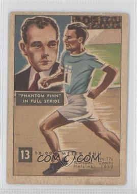 1954 Parkhurst Race Against Time - [Base] #13 - 10,000 Meter Run [Good to VG‑EX]