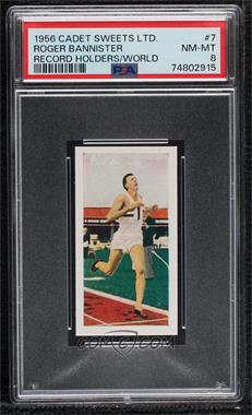 1956 Cadet Sweets Record Holders of the World - [Base] #7 - Roger Bannister [PSA 8 NM‑MT]