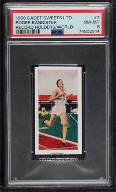 1956 Cadet Sweets Record Holders of the World - [Base] #7 - Roger Bannister [PSA 8 NM‑MT]