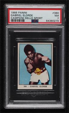 1966 Panini Campioni dello Sport Album Stickers - [Base] #380 - Gabriel Elorde [PSA 7 NM]