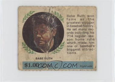 1968 American Oil Winners Circle - [Base] #_BARU - Babe Ruth [Poor to Fair]