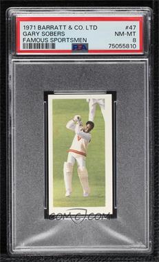 1971 Barratt & Co Goldflake Famous Sportsmen - [Base] #47 - Gary Sobers [PSA 8 NM‑MT]