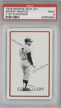 1977-78 Sports Deck Playing Cards Landsman - [Base] #_MIMA - Mickey Mantle [PSA 9 MINT]