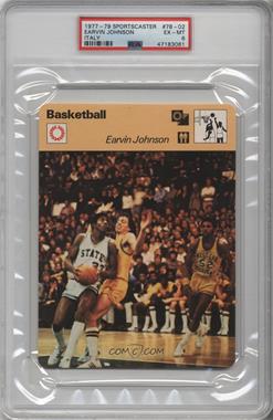 1977-79 Sportscasters - Series 78 - Geneva #78-02 - Magic Johnson [PSA 6 EX‑MT]