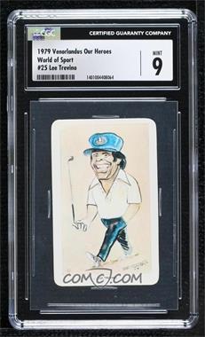 1979 Venorlandus World of Sport Our Heroes Flik-Cards - [Base] #25 - Lee Trevino [CGC 9 Mint]