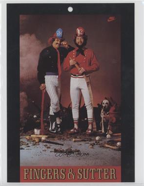 1982-2000 Nike 5 x 7 Poster Cards - [Base] #290223 - Fingers & Sutter (1982) [EX to NM]