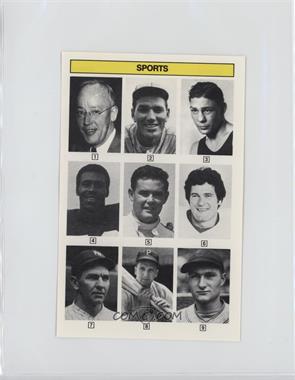 1985 KTO Inteleisure Whoozit? Game Cards - [Base] #SPOR.17 - Red Smith, Dizzy Dean, Harry Greb, Charley Taylor, Al Unser, Phil Villapiano, Bob Shawkey, Ralph Kiner, Lloyd Waner