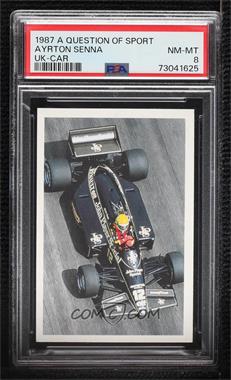 1986-87 A Question of Sport Game - [Base] #_AYSE.1 - Ayrton Senna (Inside the Race Car) [PSA 8 NM‑MT]
