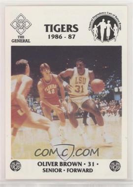 1986-87 McDag LSU Tigers - [Base] #_OLBR - Oliver Brown