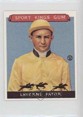 1986 1933 Goudey Sport Kings Gum Reprint - [Base] #13 - Laverne Fator