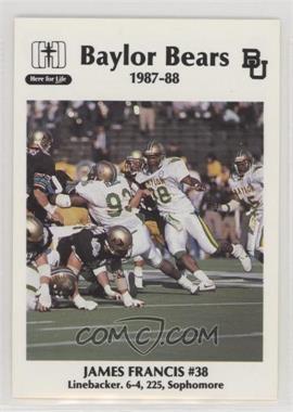 1987-88 Baylor Bears - [Base] #_JAFR - James Francis
