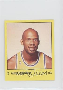 1987-88 Panini Supersport Spanish Stickers - [Base] #2 - Kareem Abdul-Jabbar