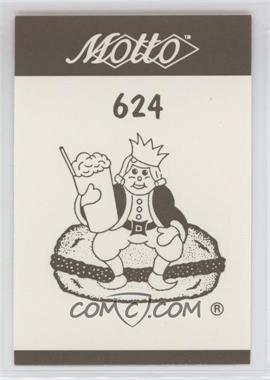 1987 Motto Game Cards - [Base] #624 - Burger King