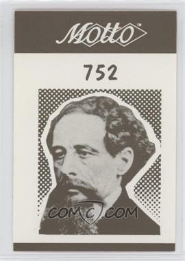 1987 Motto Game Cards - [Base] #752 - Charles Dickens