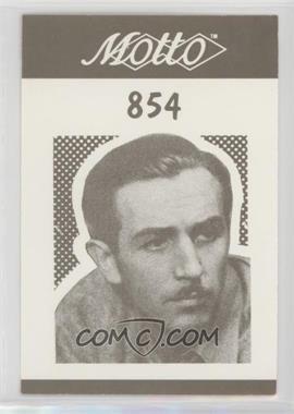 1987 Motto Game Cards - [Base] #854 - Walt Disney