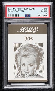 1987 Motto Game Cards - [Base] #905 - Dolly Parton [PSA 8 NM‑MT]