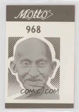1987 Motto Game Cards - [Base] #968 - Mohandas K. Gandhi