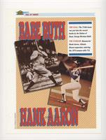 Hall of Famers - Babe Ruth, Hank Aaron [Noted]