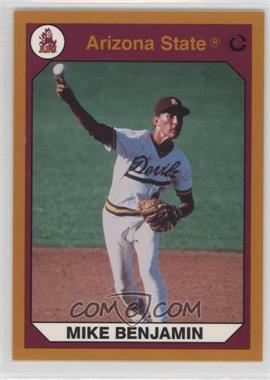 1990 Collegiate Collection Arizona State Sun Devils - [Base] - Gold Back #16 - Mike Benjamin