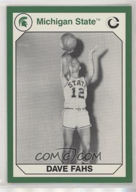 1990 Collegiate Collection Michigan State Spartans - [Base] #160 - Dave Fahs