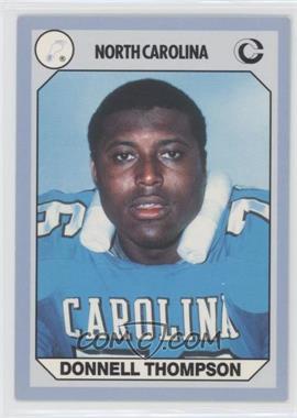 1990 Collegiate Collection North Carolina Tar Heels - [Base] #21 - Donnell Thompson